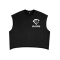 boxy,Tanktop,Crop,Unisex,Frenchterry,Gains,Streetwear