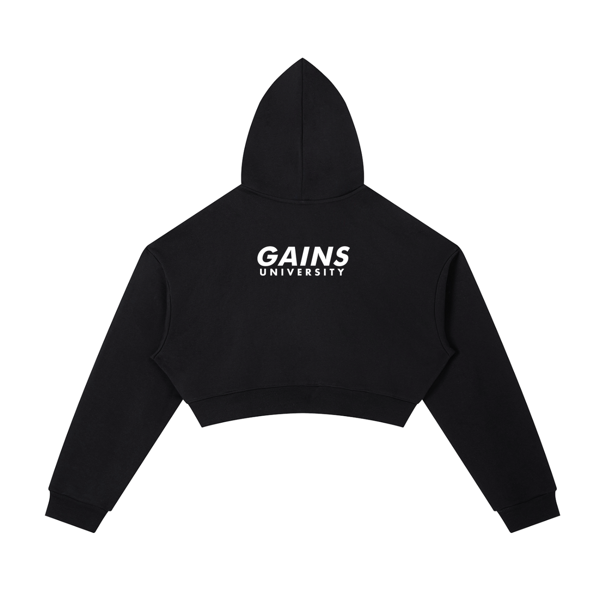 hoodie,gains,zipper,zipup,cropped,womens,casual,streetwear
