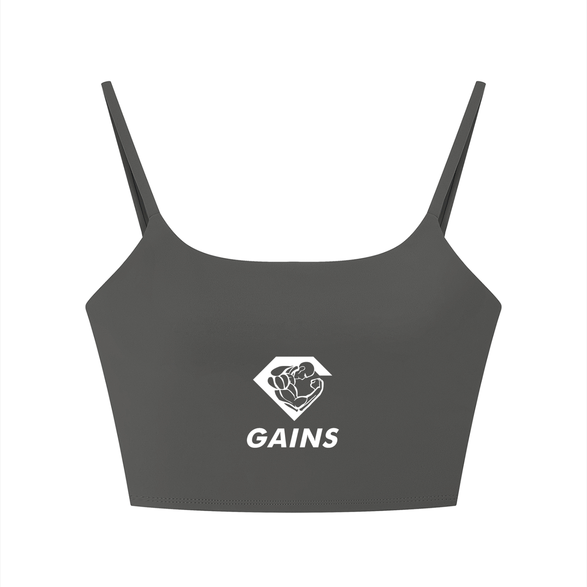 Gains Women's Solid Color Sports Bra