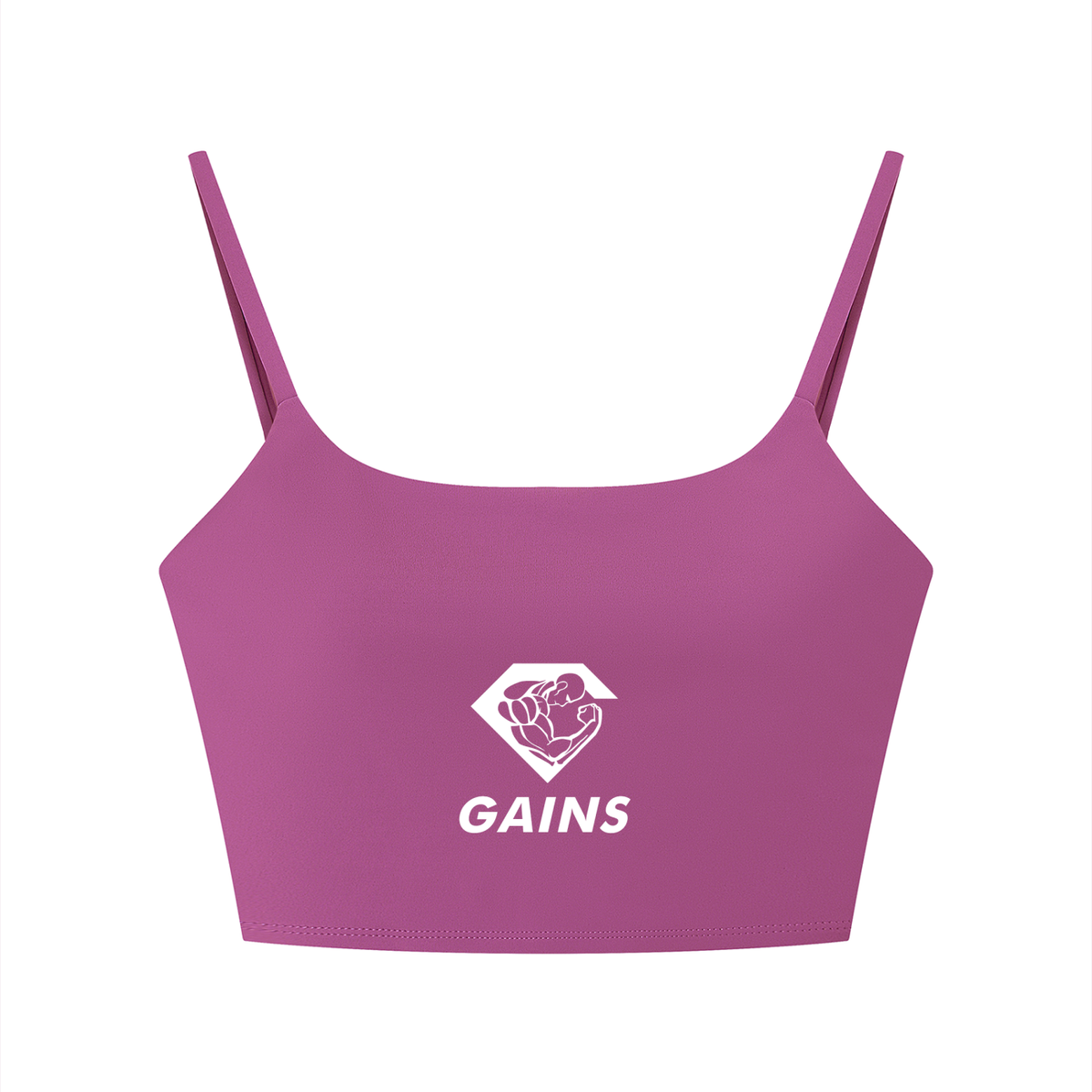 Gains Women's Solid Color Sports Bra