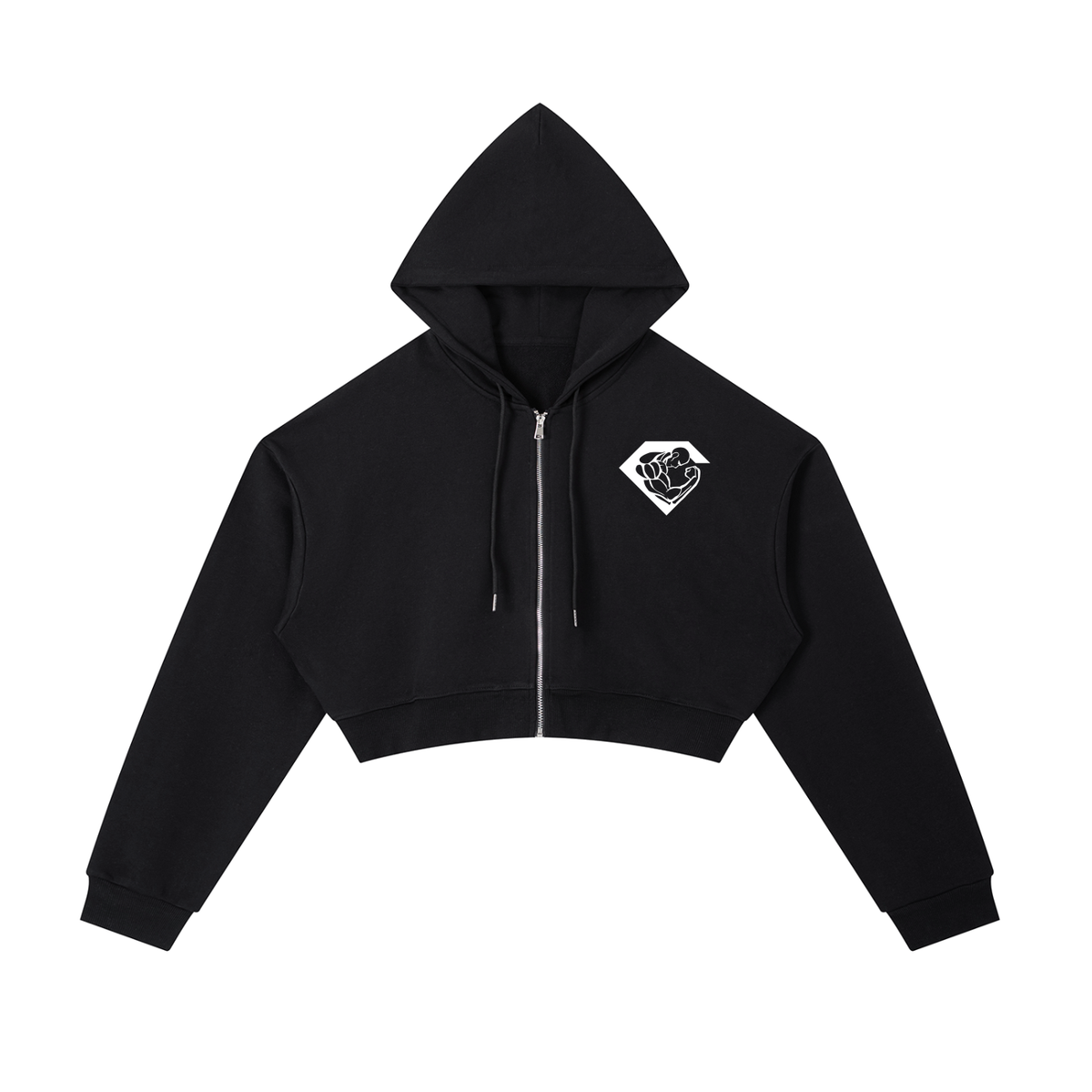 hoodie,gains,zipper,zipup,cropped,womens,casual,streetwear